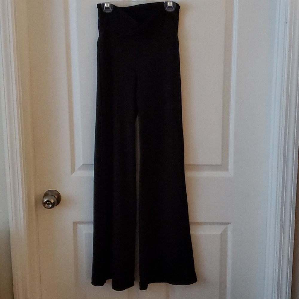 Tiger Friday Black Ribbed Flared Leggings AXS